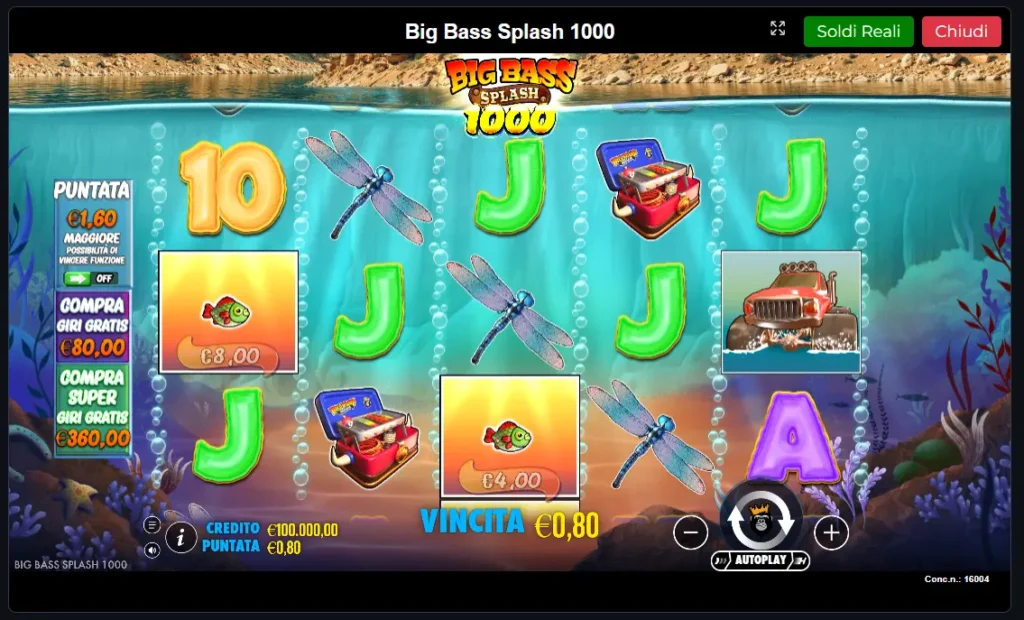 Big Bass Splash 1000 E Play24 Slot