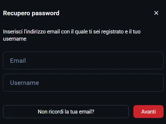 Recupero Password per E Play 24 Login